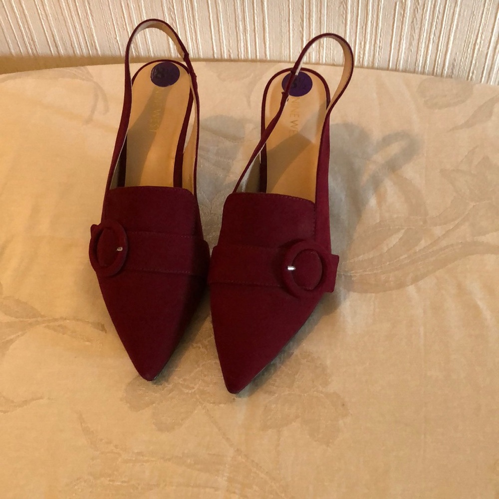 Nine West burgundy heels